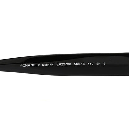 Chanel Acetate Pearl Cat Eye CC Sunglasses 5481-H-A Black 4 of 7