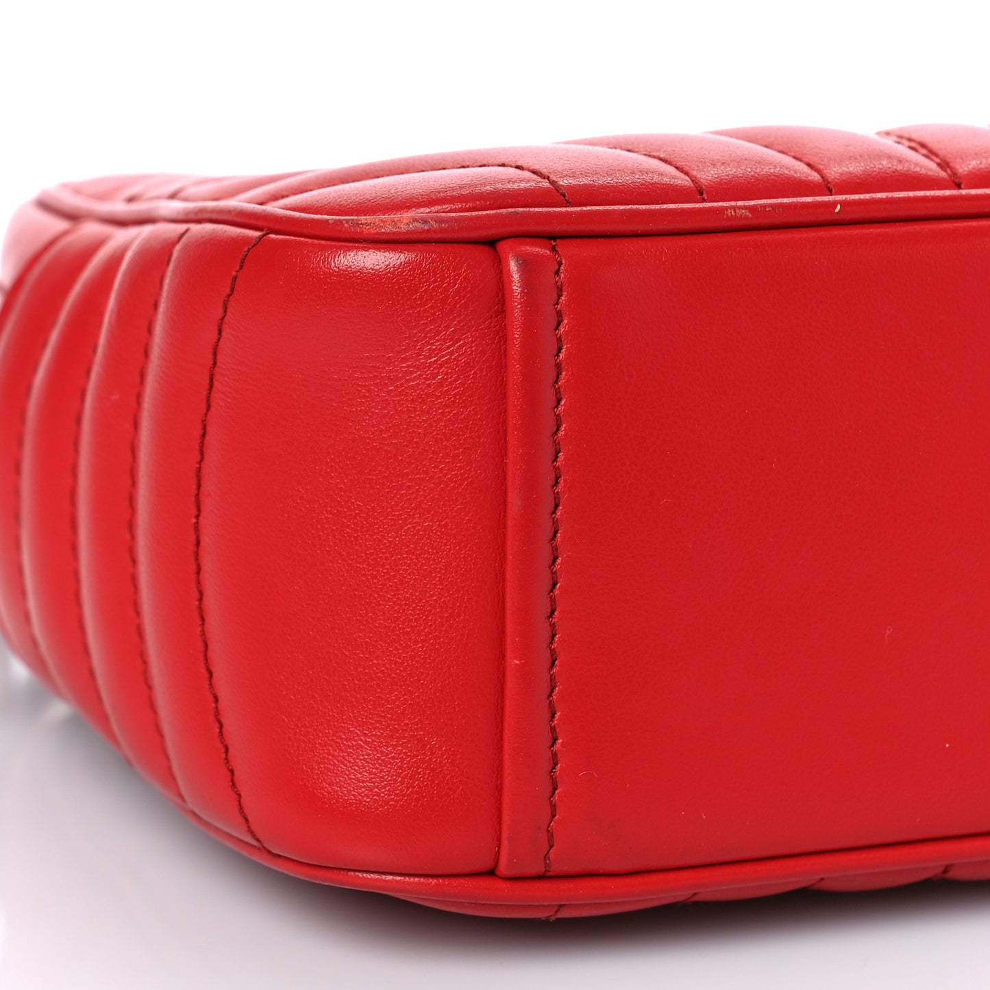 Soft Calfskin Diagramme Camera Bag Rosso