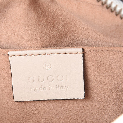 Gucci Calfskin Matelasse Mini GG Marmont Chain Shoulder Bag White 6 of 8
