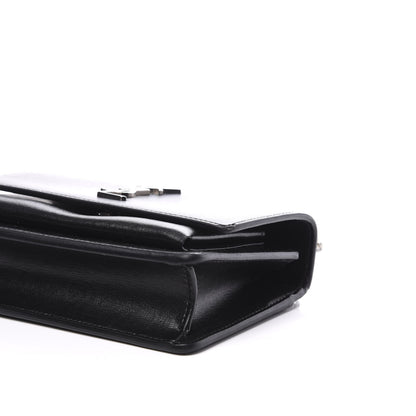 Saint Laurent Calfskin Monogram Sunset Chain Wallet Black 6 of 10