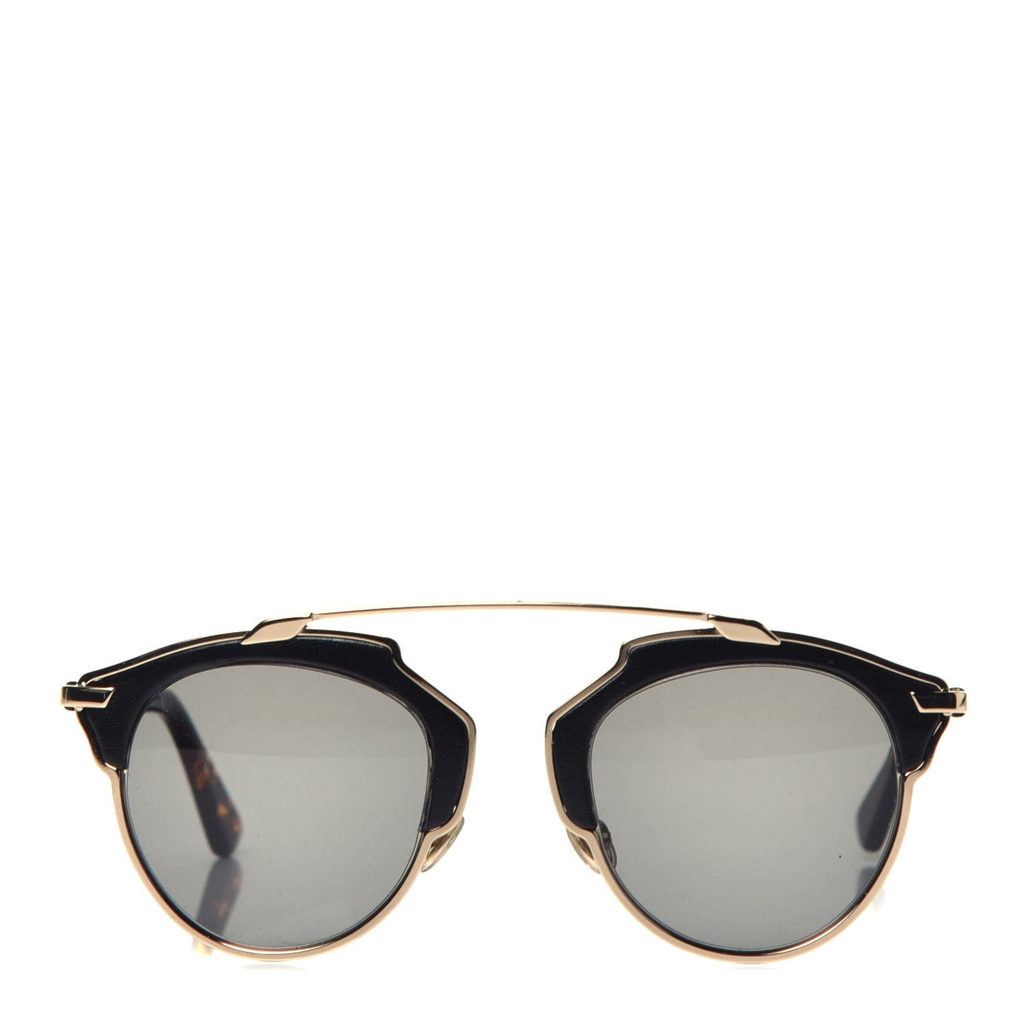 Metal Lambskin So Real Sunglasses Black