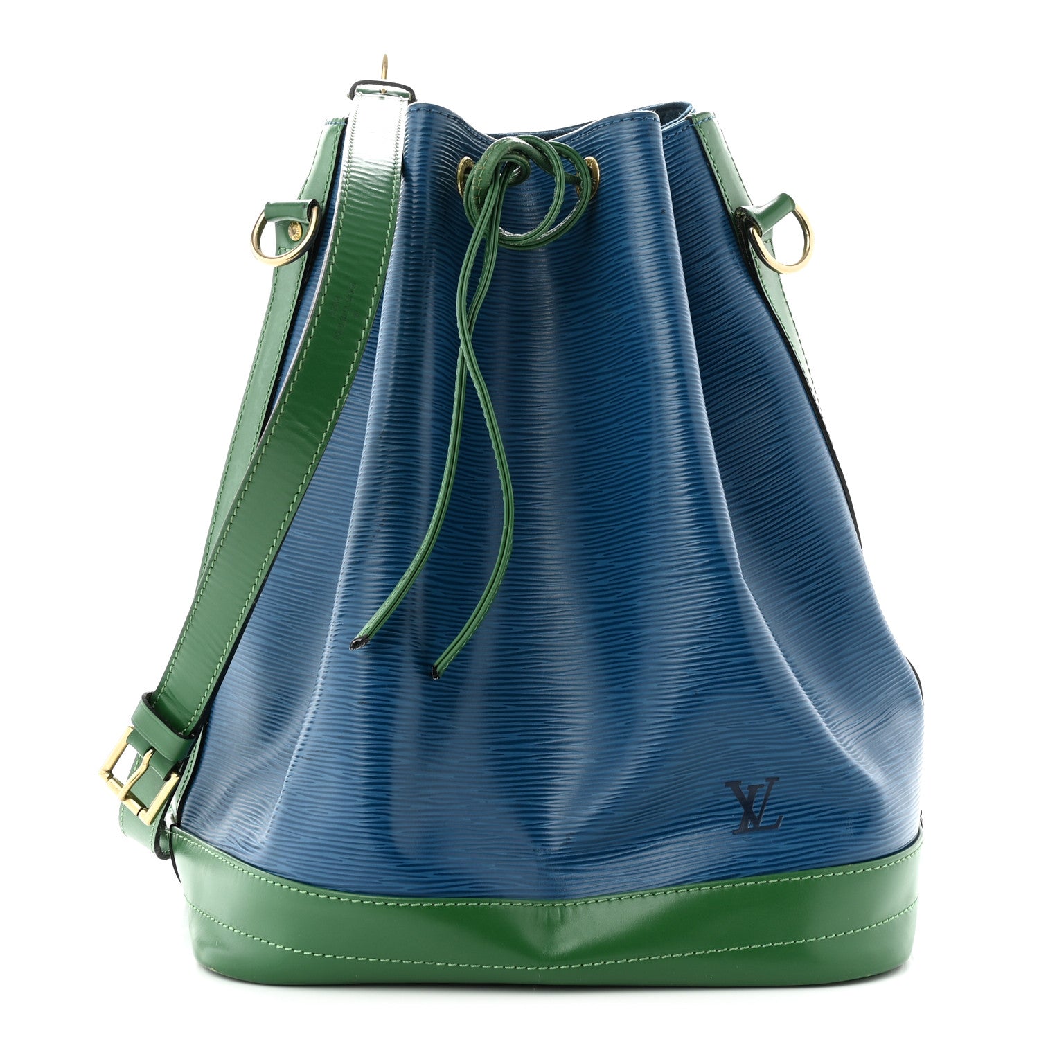 this is an image of a LOUIS VUITTON Epi Noe in the colors Borneo Toledo by FASHIONPHILE