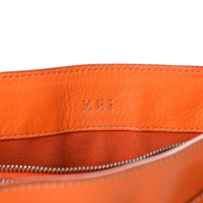 Celine Calfskin Boogie Satchel Orange 12 of 13