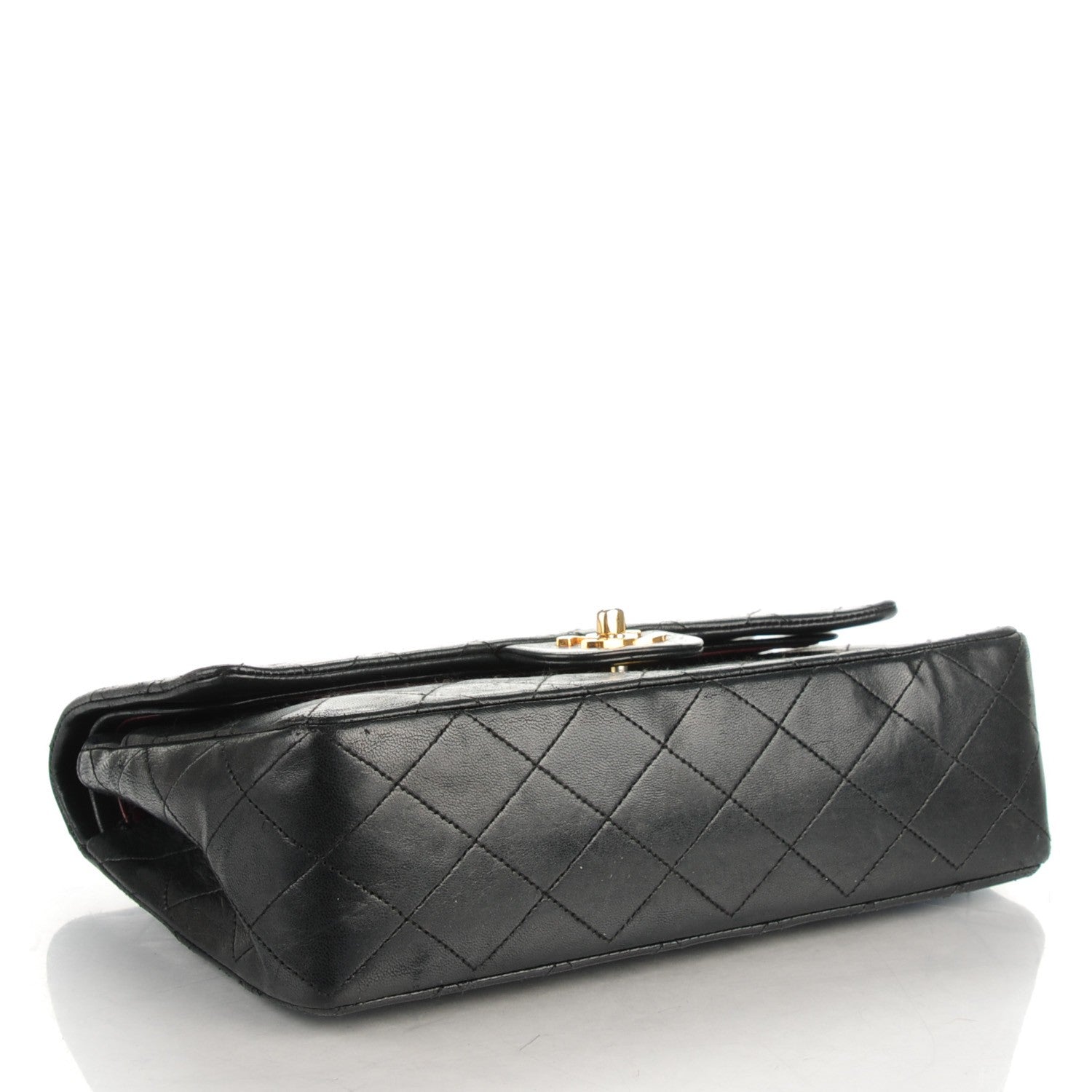 Chanel Lambskin Quilted Medium Double Flap Black 4 of 8