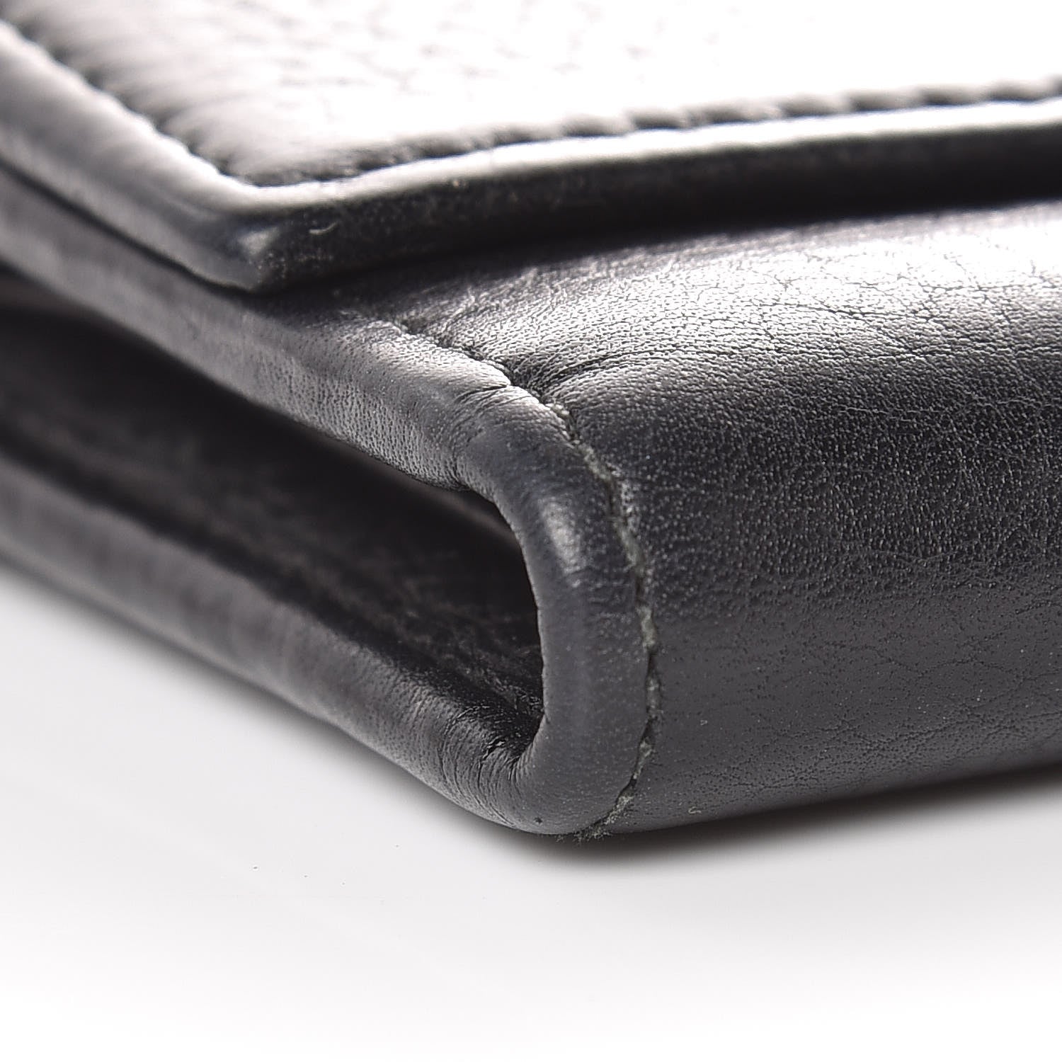 Gucci Pebbled Calfskin Large Soho Continental Wallet Black 9 of 10