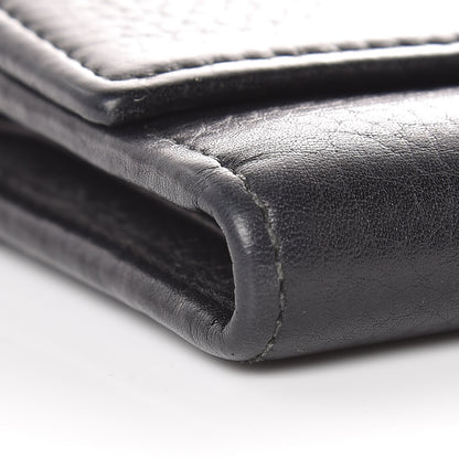 Gucci Pebbled Calfskin Large Soho Continental Wallet Black 9 of 10