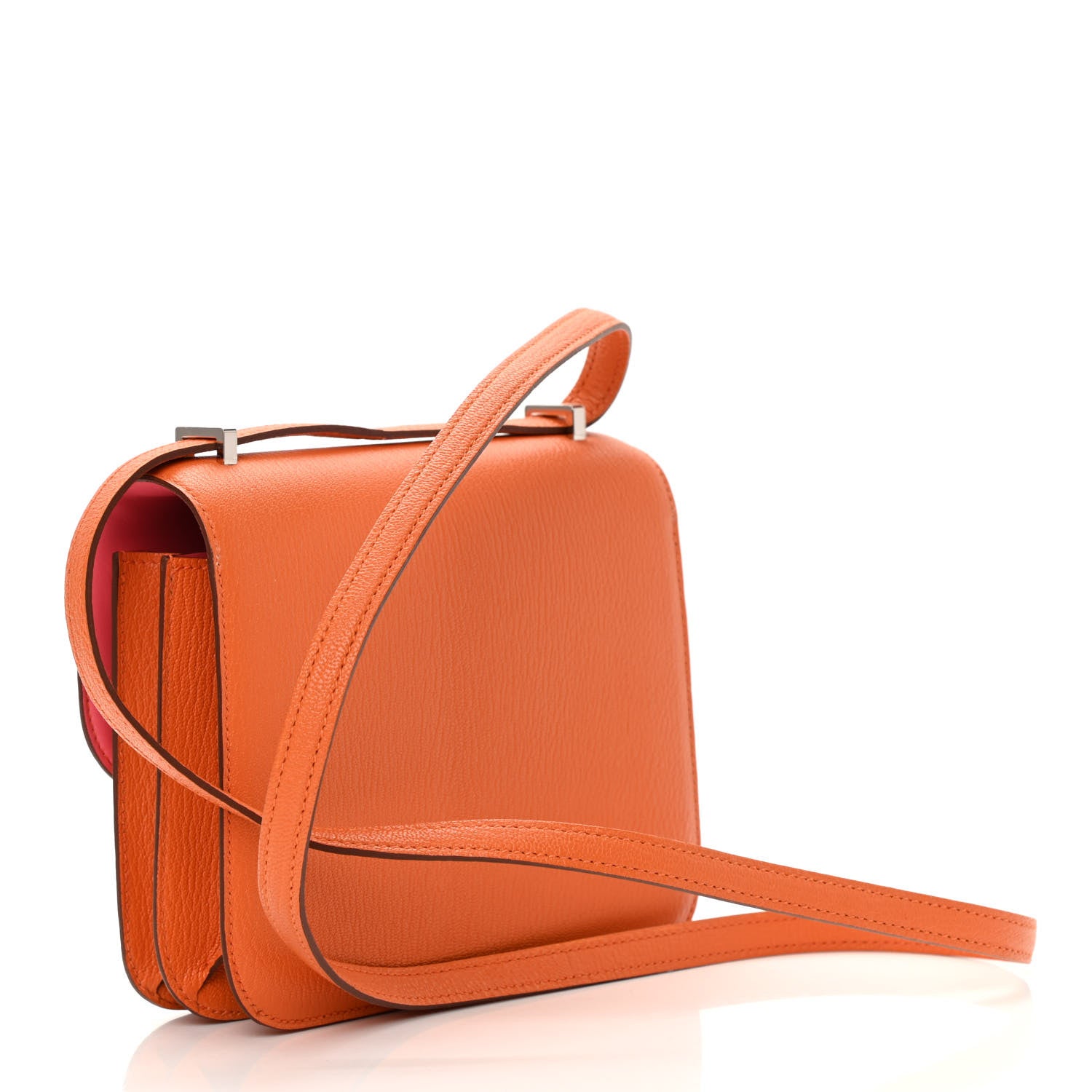 Hermes Chevre Mysore Verso Constance 18 Orange Rose Lipstick 2 of 9