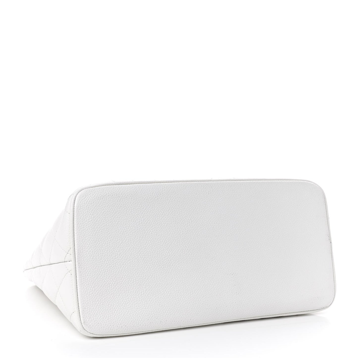 Caviar Quilted Medallion Tote White