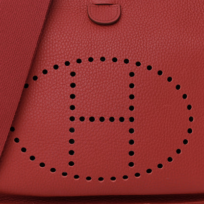 Hermes Taurillon Clemence Evelyne III GM Rouge Piment 8 of 11