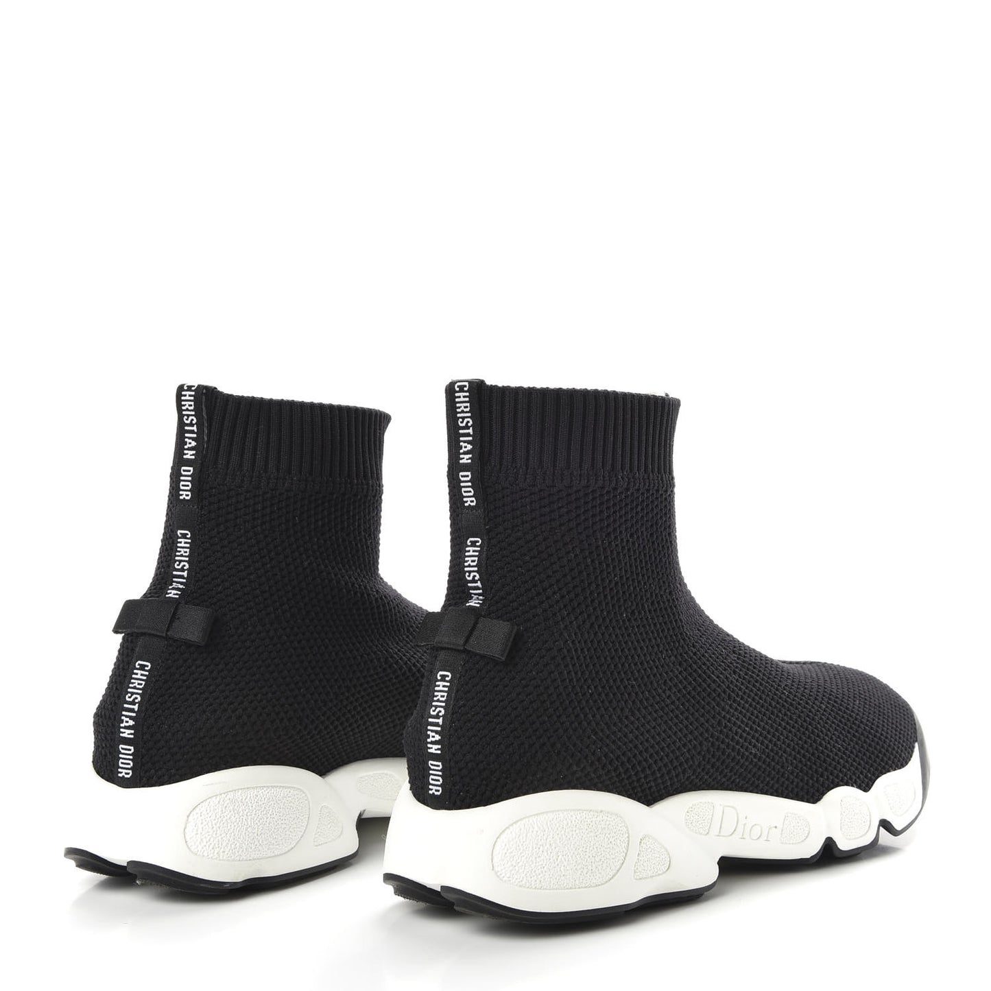 Technical Canvas Fusion High Top Sneakers 36.5 Black