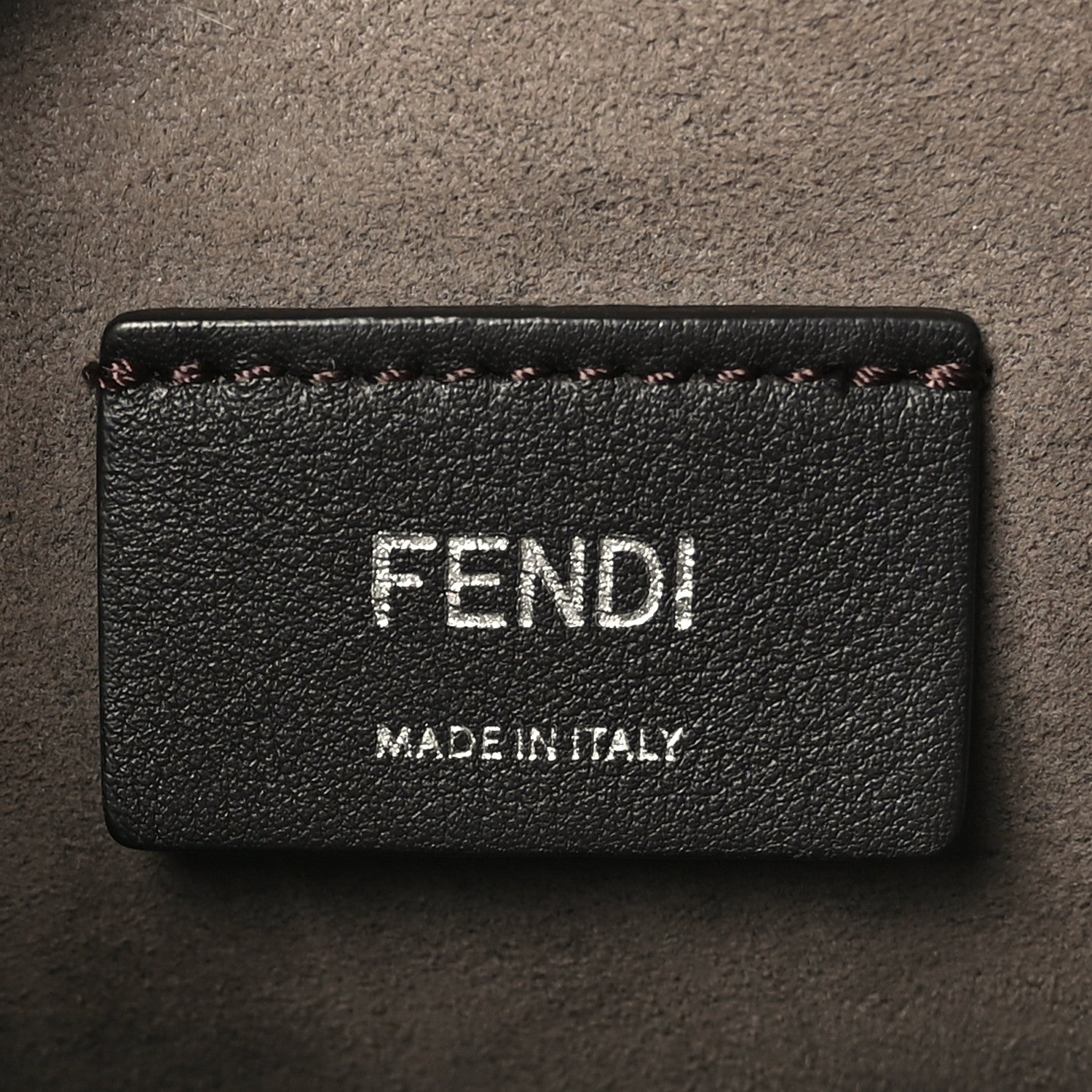 Fendi Vitello Liberty F is Fendi Bi-Color FF 1974 Embossed Mini Mon Tresor Bucket Bag Tobaco Orzo 6 of 11