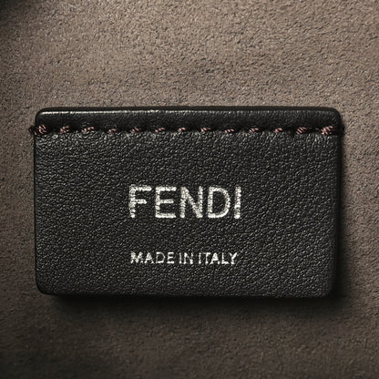 Fendi Vitello Liberty F is Fendi Bi-Color FF 1974 Embossed Mini Mon Tresor Bucket Bag Tobaco Orzo 6 of 11