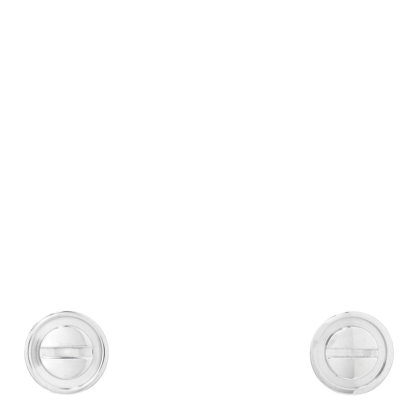 18K White Gold LOVE Earrings
