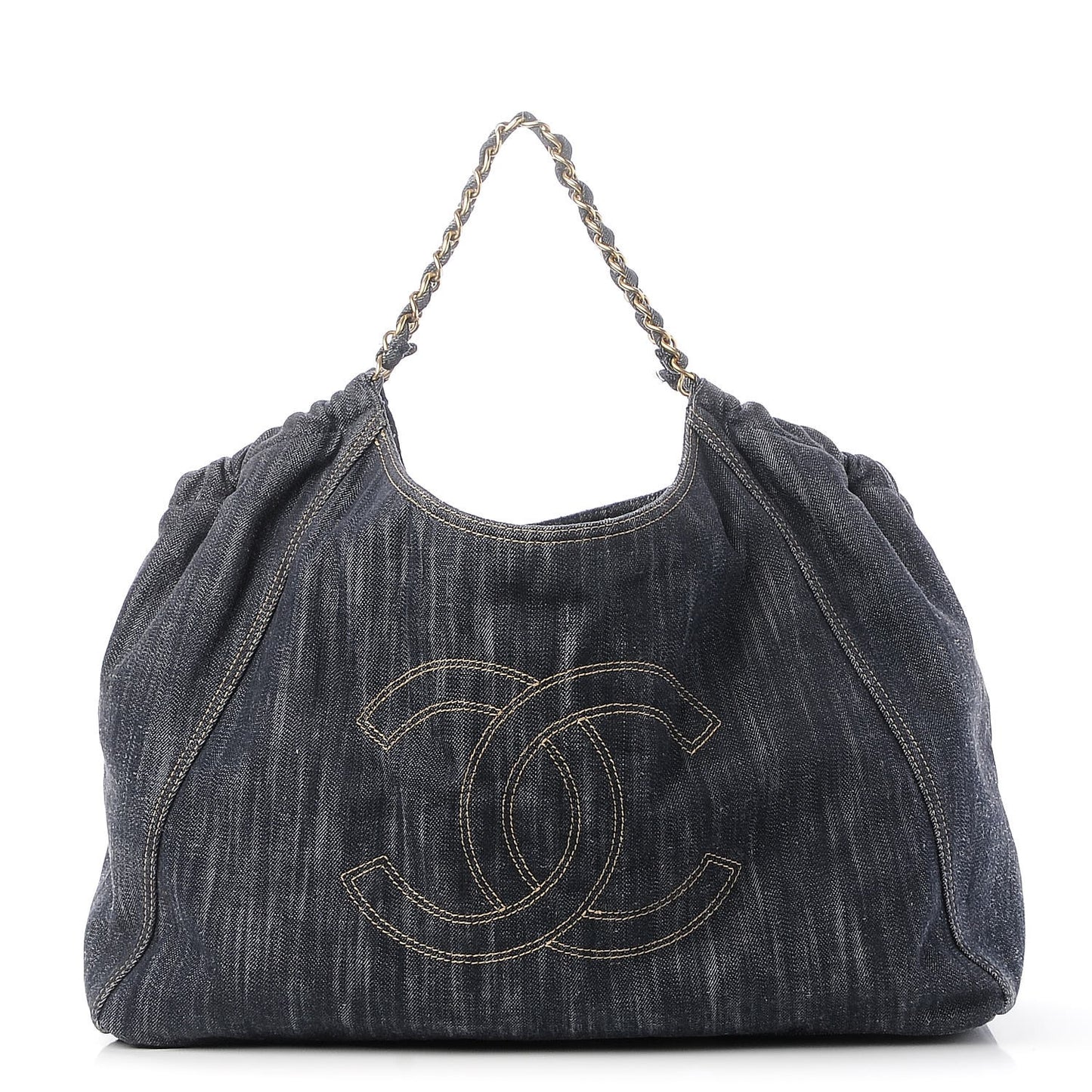 Denim XL Coco Cabas Tote Dark Blue