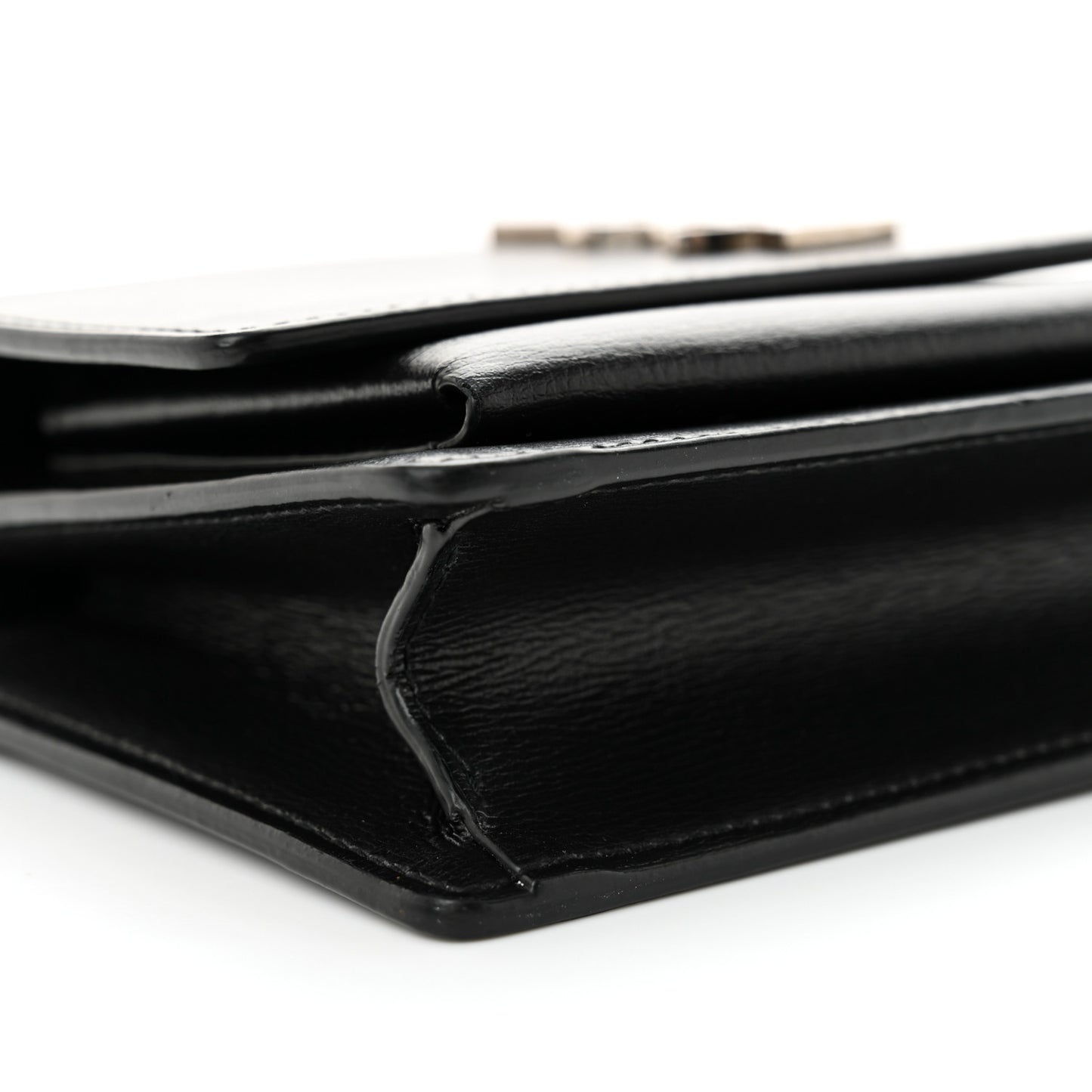 Calfskin Monogram Sunset Chain Wallet Black