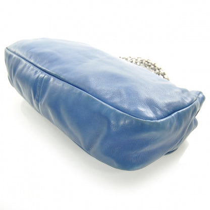 Chanel Lambskin Soft and Chain Large Flap Blue 5 of 13