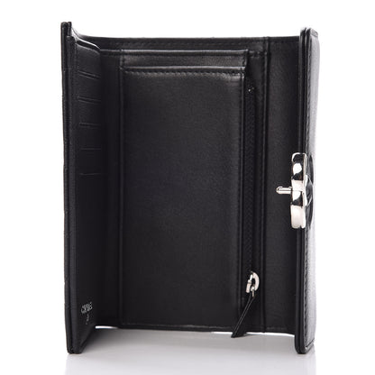 Chanel Lambskin Quilted CC Box Flap Wallet Black 5 of 8