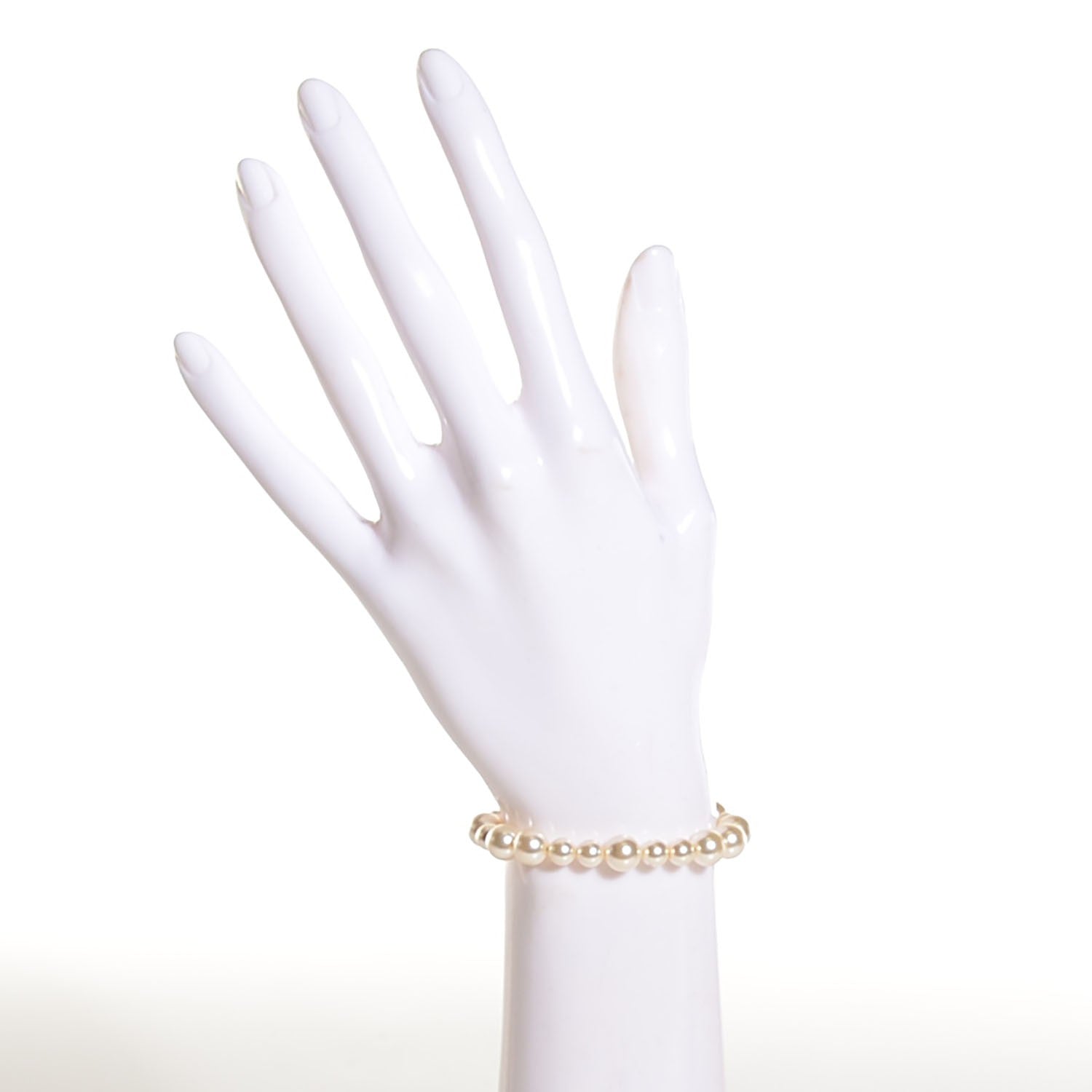 Chanel Pearl Crystal CC Bracelet Gold 2 of 4