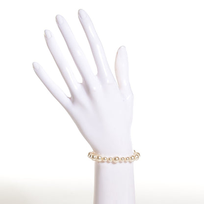 Chanel Pearl Crystal CC Bracelet Gold 2 of 4