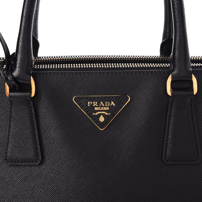 Prada Saffiano Medium Galleria Double Zip Tote Black 12 of 12