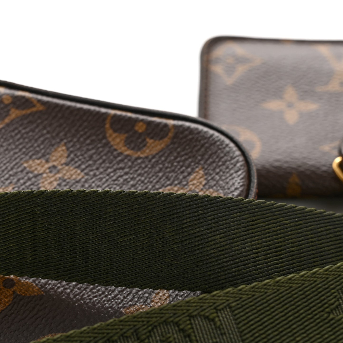Monogram Felicie Strap & Go Kaki