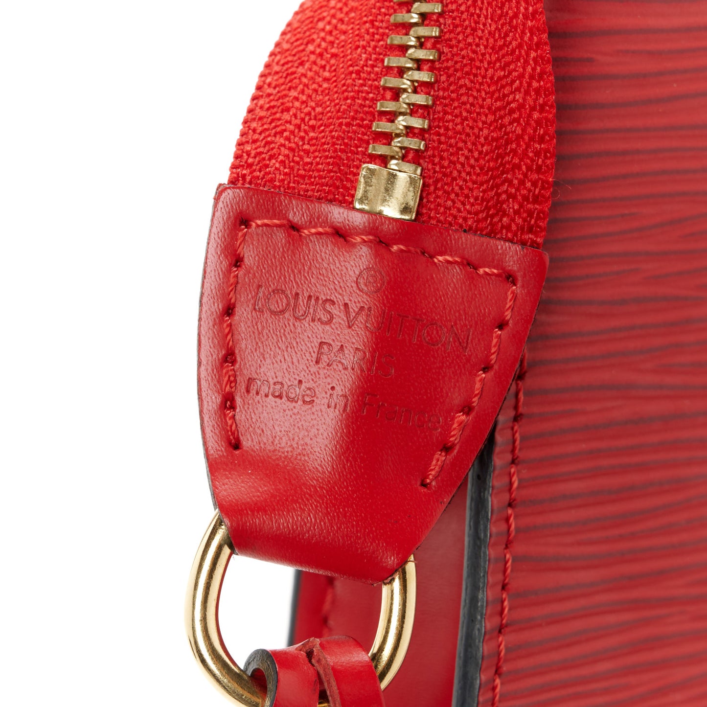 Epi Pochette Accessories 24 Castillan Red