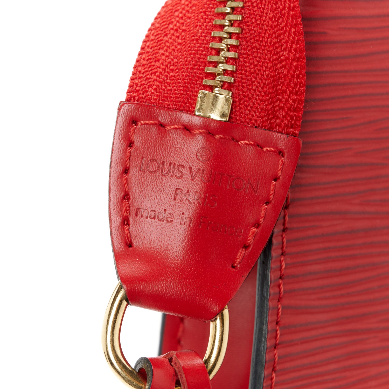 Louis Vuitton Epi Pochette Accessories 24 Castillan Red 7 of 13
