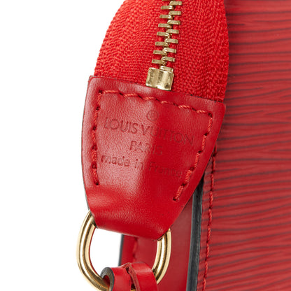 Louis Vuitton Epi Pochette Accessories 24 Castillan Red 7 of 13