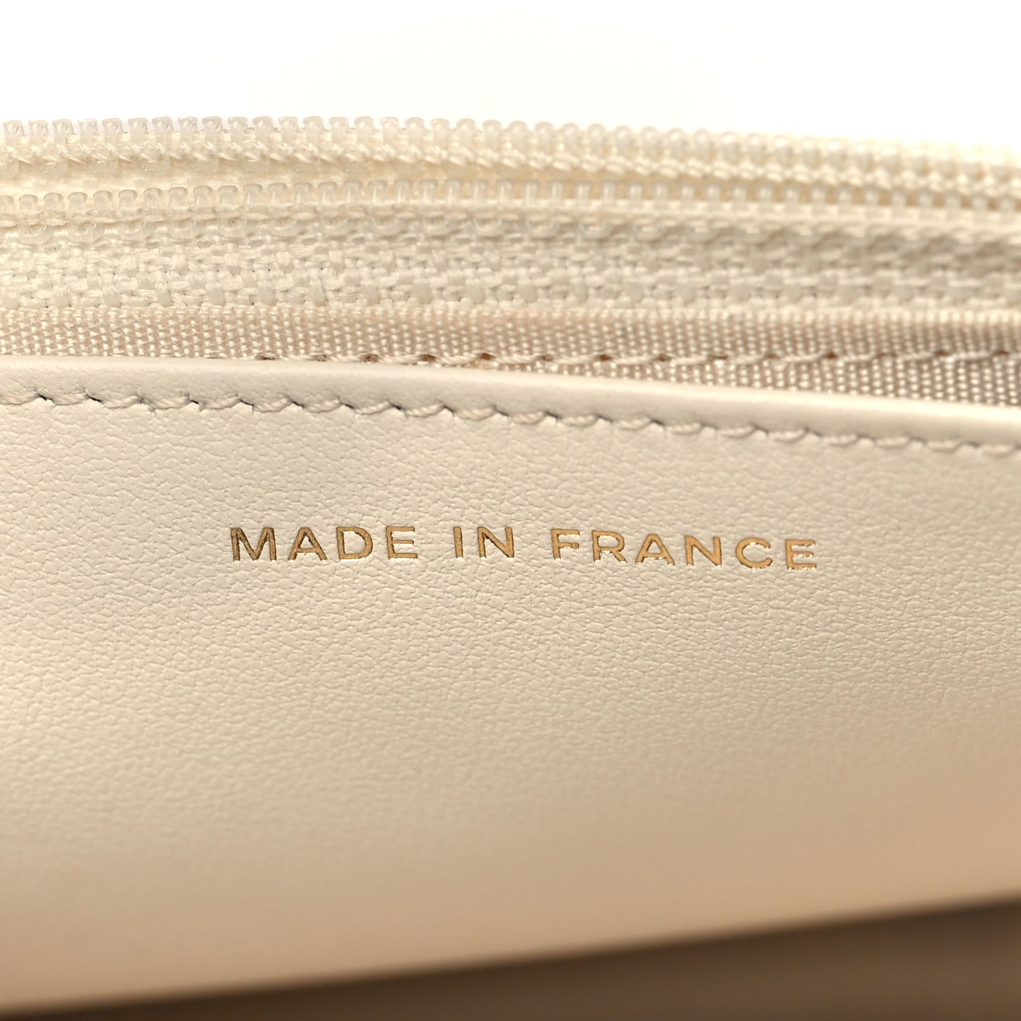 Caviar Quilted Vintage Mademoiselle Wallet On Chain WOC White