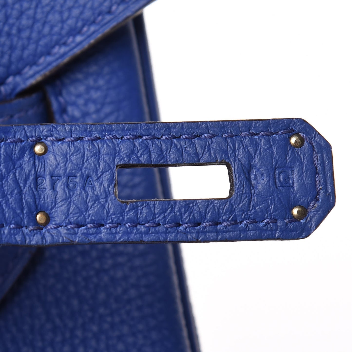 Togo Birkin 35 Bleu Electrique