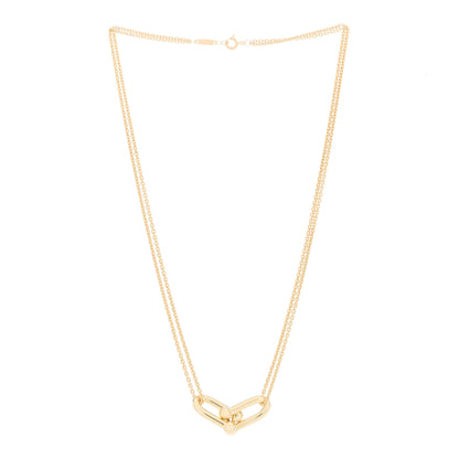 Tiffany 18K Yellow Gold HardWear Double Link Pendant Necklace 2 of 5