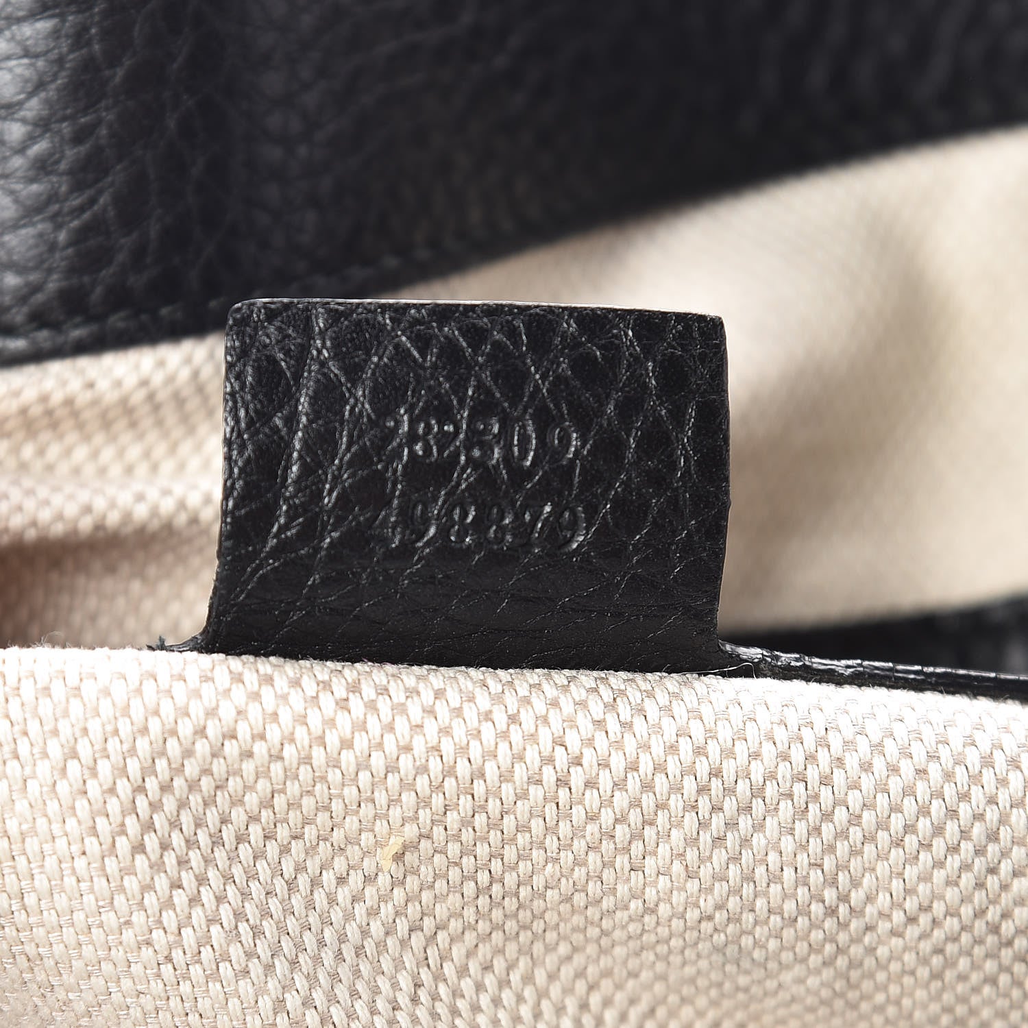 Gucci Pebbled Calfskin Medium Soho Shoulder Bag Black 7 of 12