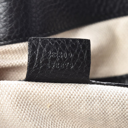 Gucci Pebbled Calfskin Medium Soho Shoulder Bag Black 7 of 12