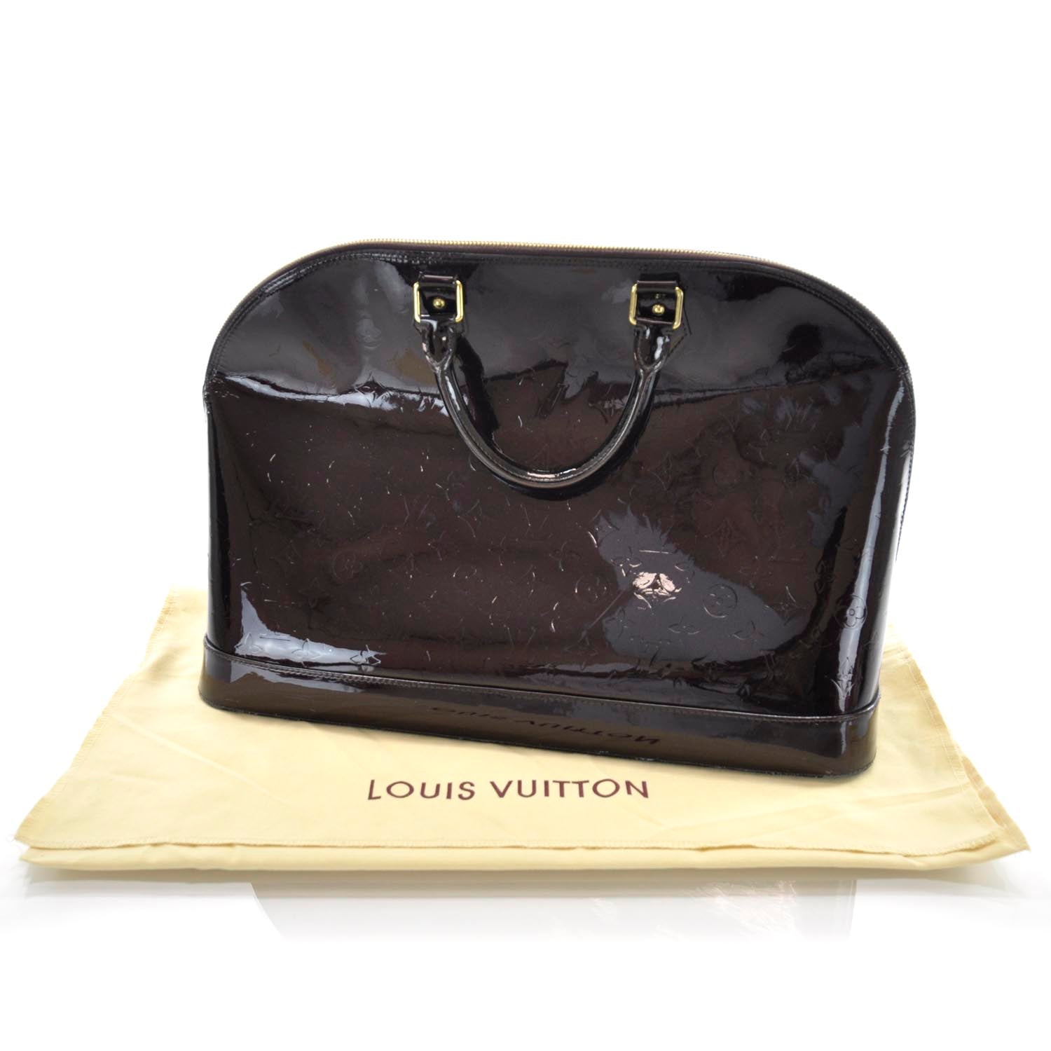 Louis Vuitton Vernis Alma GM Amarante 3 of 8