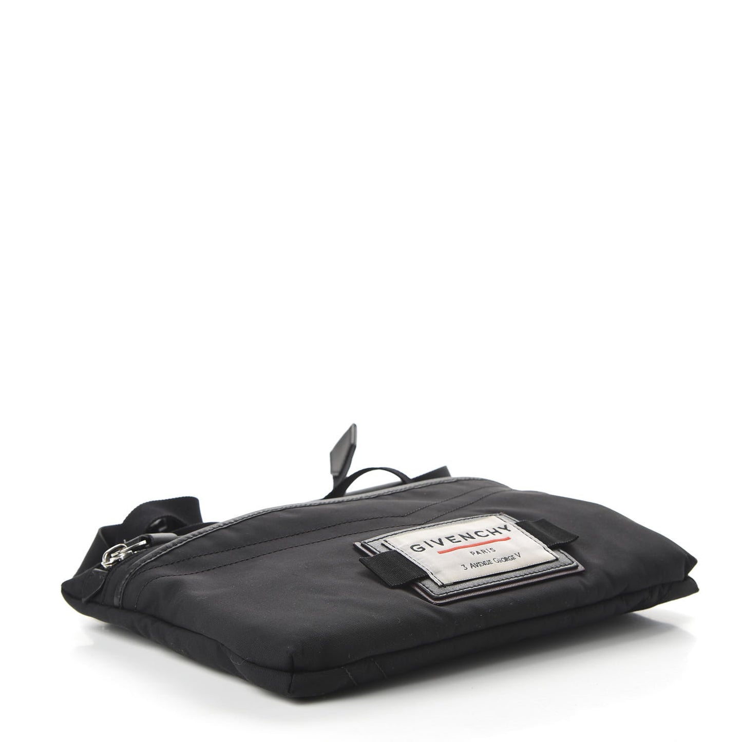 Nylon Downtown Flat Messenger Black