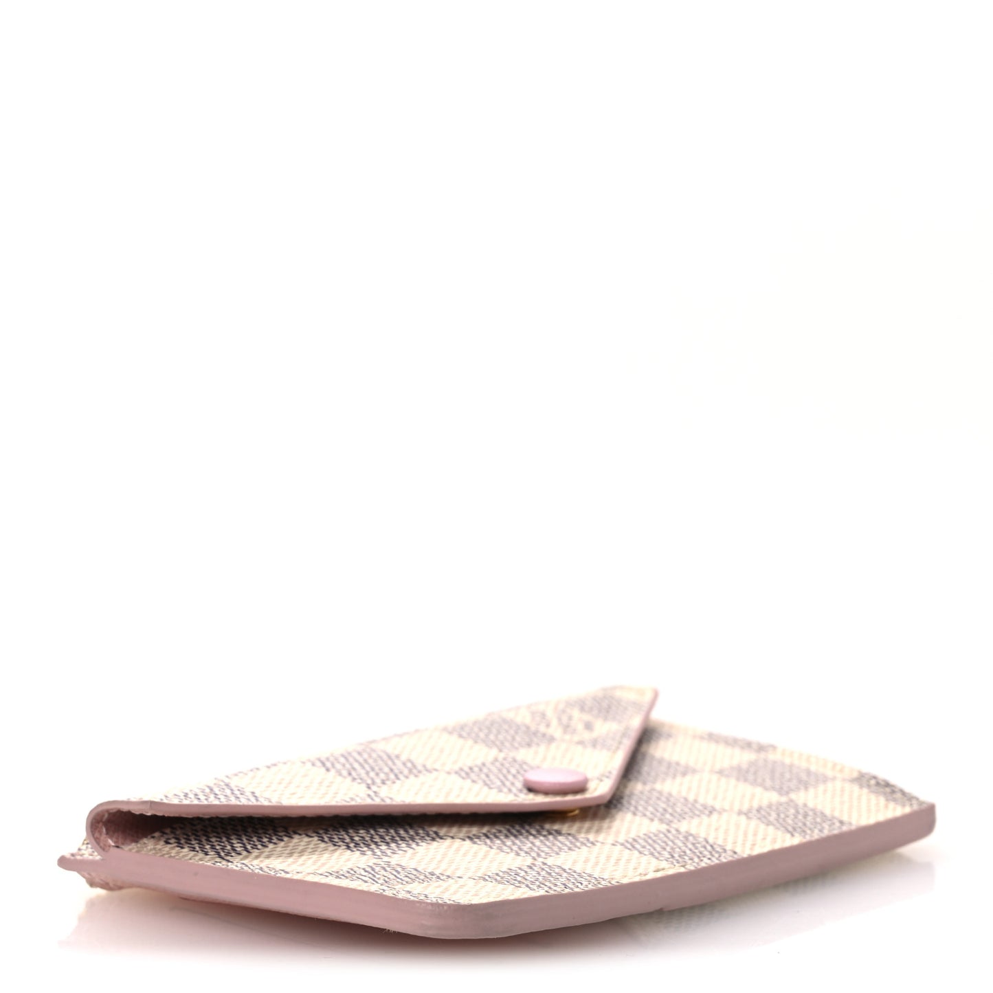 Damier Azur Recto Verso Card Holder Rose Ballerine