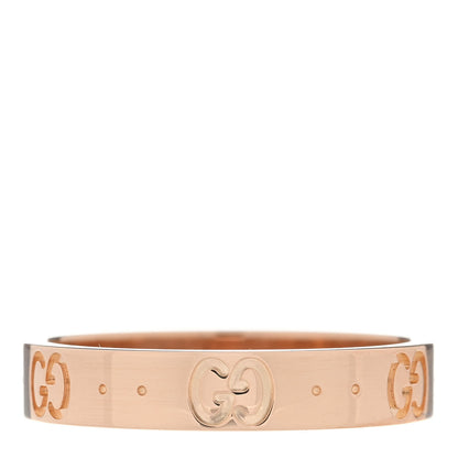 Gucci 18K Yellow Gold 4mm Icon Thin Band Ring 58 8.25 3 of 4