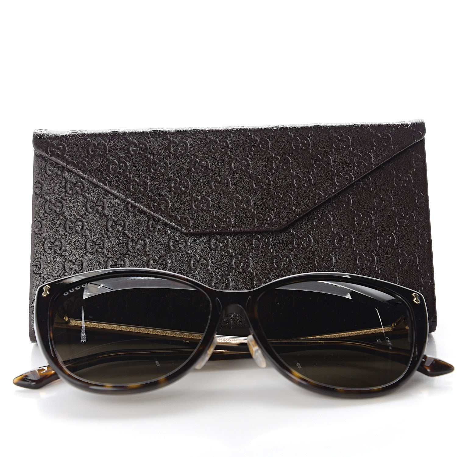 Gucci Acetate Cat Eye Sunglasses GG0193SK Tortoise 9 of 9