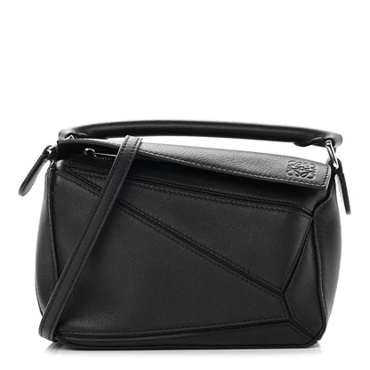 Loewe Calfskin Mini Puzzle Bag Black 1 of 9