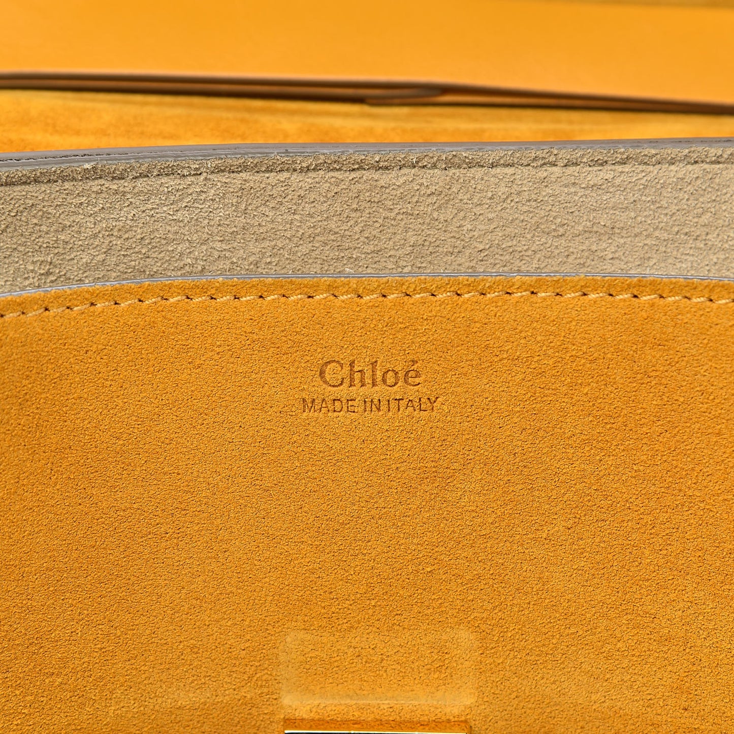 Suede Smooth Calfskin Drew Shoulder Bag Dark Ochre
