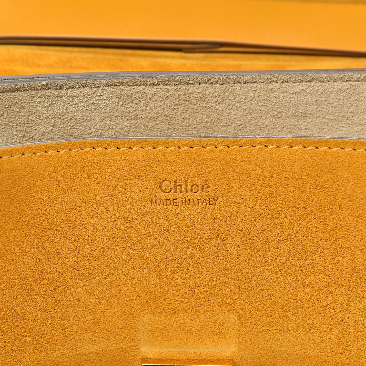 Chloe Suede Smooth Calfskin Drew Shoulder Bag Dark Ochre 6 of 13