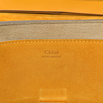 Chloe Suede Smooth Calfskin Drew Shoulder Bag Dark Ochre 6 of 13