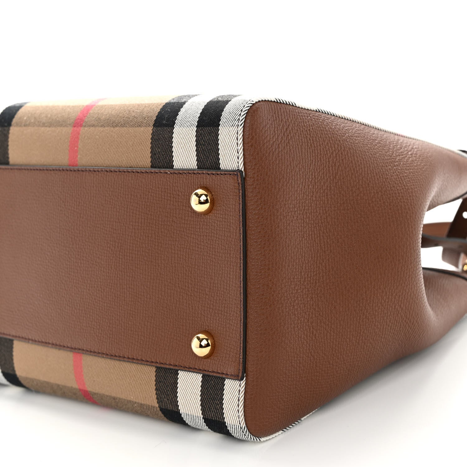 Burberry House Check Small Canterbury Tote Tan 9 of 10