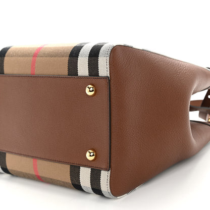 Burberry House Check Small Canterbury Tote Tan 9 of 10