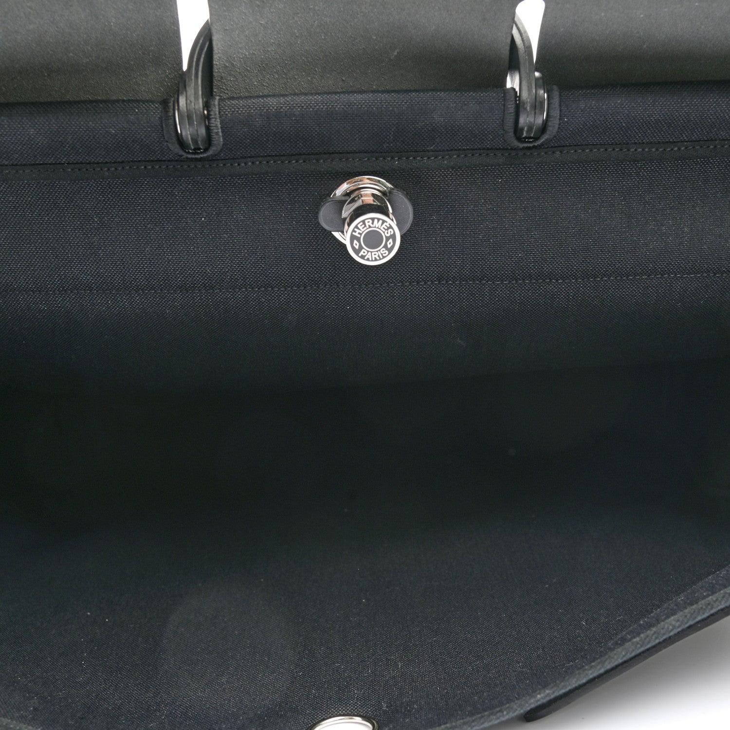 Hermes Toile Vache Hunter Herbag Zip 50 MM Black 5 of 10