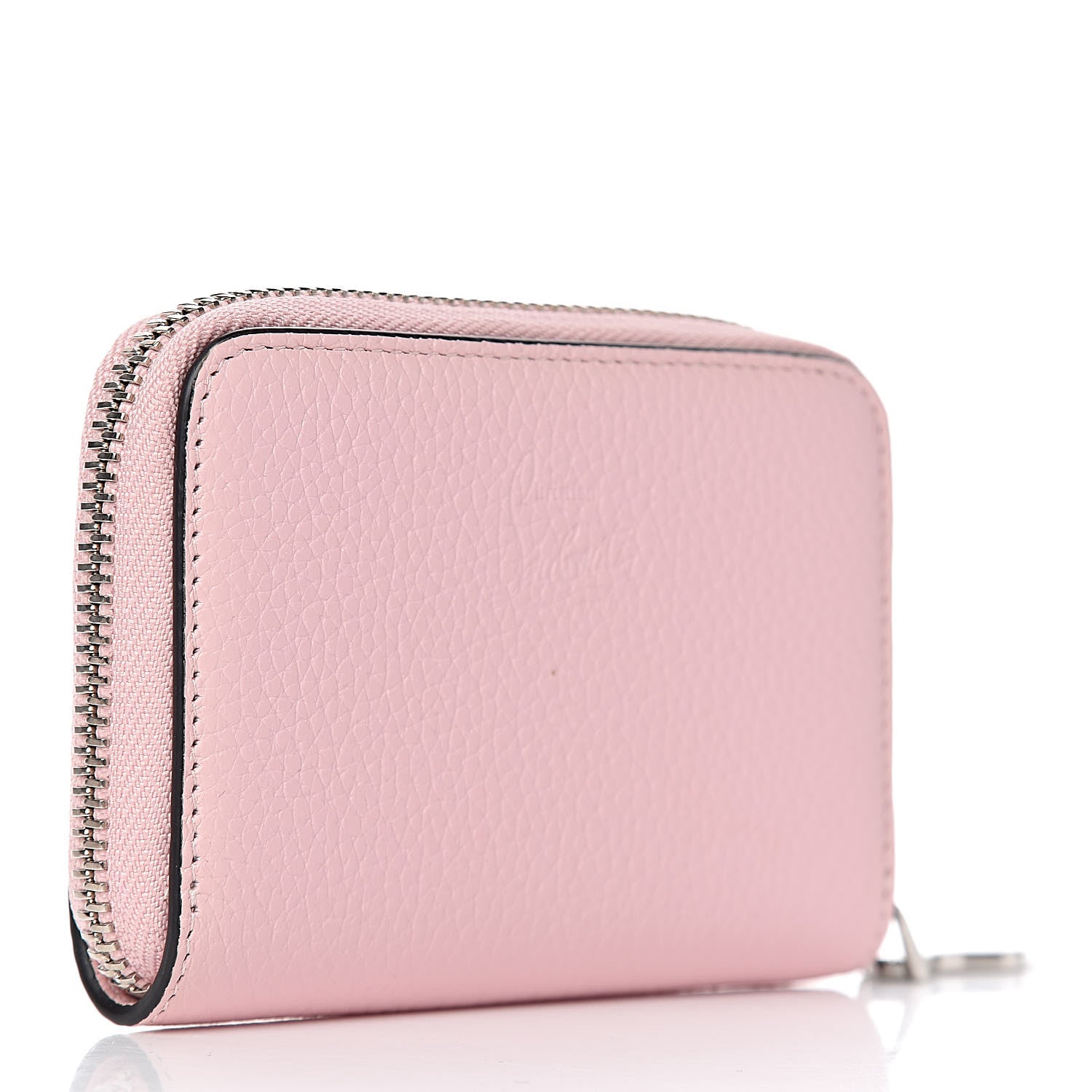 Christian Louboutin Calfskin Studded Panettone Coin Purse Pompadour 3 of 9