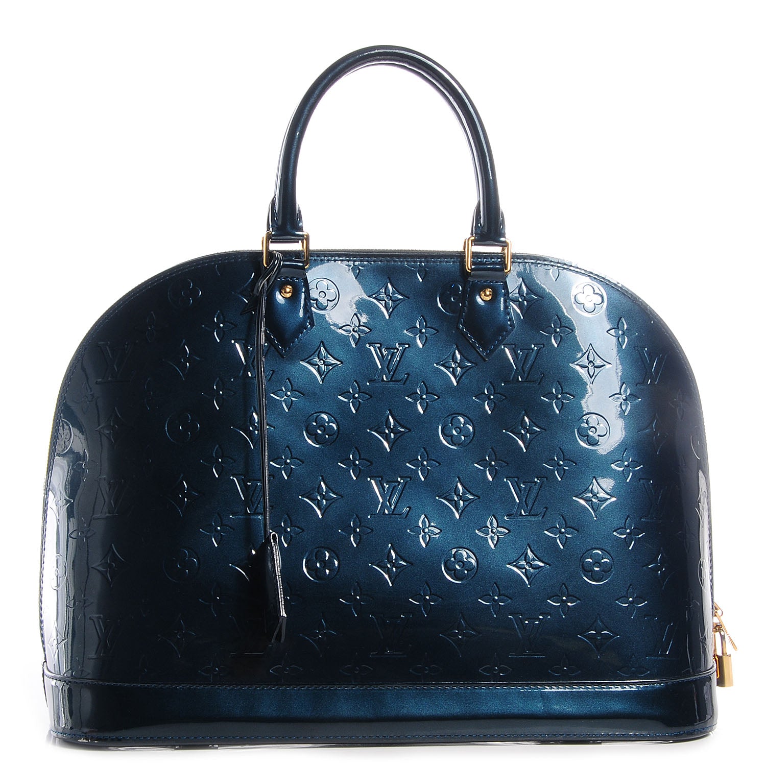 Louis Vuitton Vernis Alma GM Blue Nuit 1 of 7