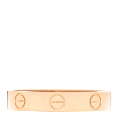 Cartier 18K Yellow Gold 3.5mm LOVE Wedding Band Ring 54 6.75 1 of 4