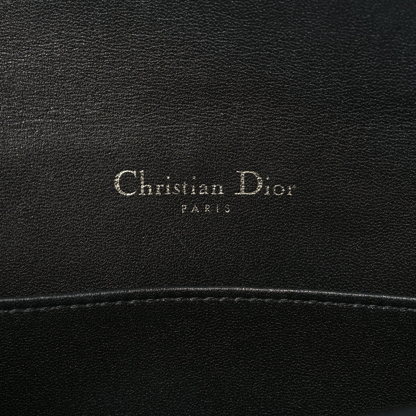 Lambskin Cannage Lady Dior Pouch Black