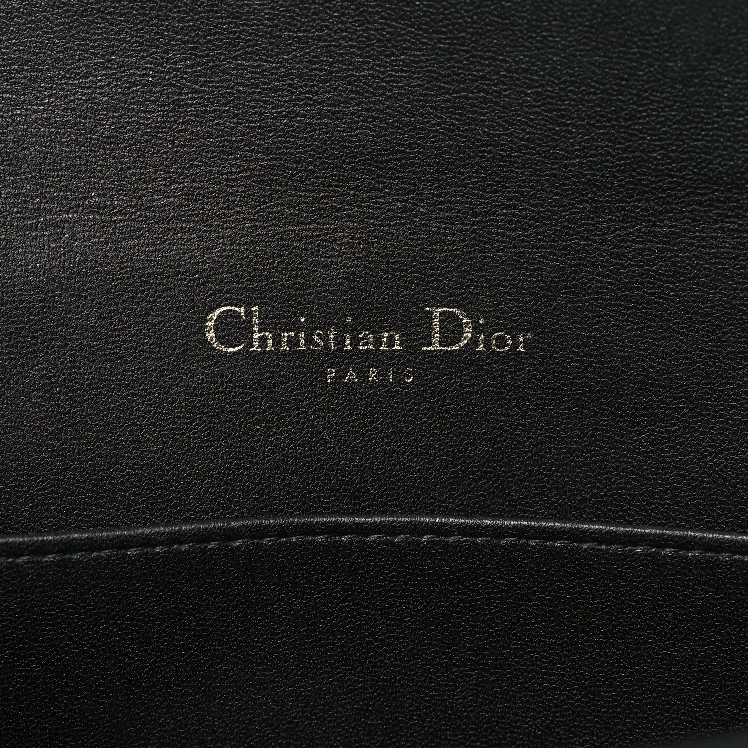 Christian Dior Lambskin Cannage Lady Dior Pouch Black 7 of 11